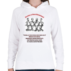 PRINTFASHION Aradi Vértanúk Minta I. - Női kapucnis pulóver - Fehér