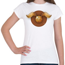 PRINTFASHION Arany labda - Női póló - Fehér
