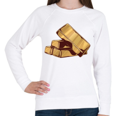 PRINTFASHION Arany rudak - Női pulóver - Fehér