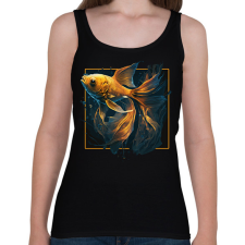 PRINTFASHION Aranyhal - Női atléta - Fekete női trikó