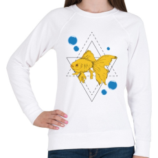 PRINTFASHION Aranyhal - Női pulóver - Fehér