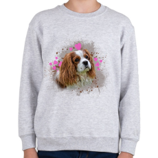 PRINTFASHION aranyos kutyus - Gyerek pulóver - Sport szürke