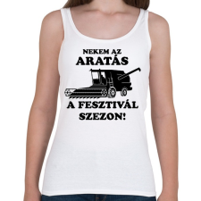 PRINTFASHION aratas fesztival - Női atléta - Fehér női trikó