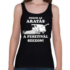 PRINTFASHION aratas fesztival  - Női atléta - Fekete női trikó