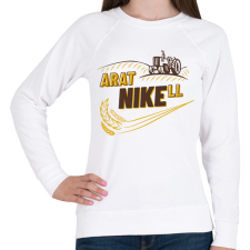 PRINTFASHION AratNIKEll - Női pulóver - Fehér női pulóver, kardigán