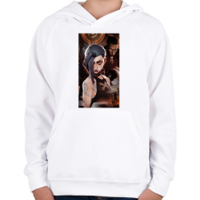 PRINTFASHION Arcane League of Legends - Gyerek kapucnis pulóver - Fehér gyerek pulóver, kardigán