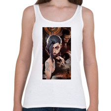 PRINTFASHION Arcane League of Legends - Női atléta - Fehér női trikó