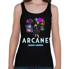 PRINTFASHION Arcane - LOL - Női atléta - Fekete női trikó