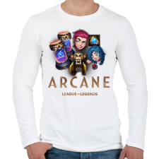 PRINTFASHION Arcane rewards - Férfi hosszú ujjú póló - Fehér férfi póló