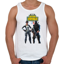 PRINTFASHION Arctic A. & Stingray Fortnite - Férfi atléta - Fehér atléta, trikó