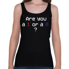 PRINTFASHION Are you 1 or 0?  - Női atléta - Fekete női trikó