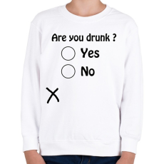 PRINTFASHION Are you drunk ? - Gyerek pulóver - Fehér