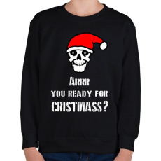 PRINTFASHION AREEE YOU READY FOR CHRISTMASS - Gyerek pulóver - Fekete