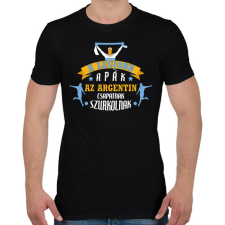 PRINTFASHION Argentin csapat - Férfi póló - Fekete férfi póló