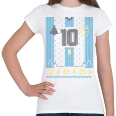 PRINTFASHION Argentin mez - Női póló - Fehér