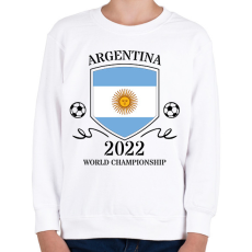 PRINTFASHION Argentina 2022 - Gyerek pulóver - Fehér