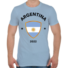 PRINTFASHION ARGENTINA - Férfi póló - Világoskék férfi póló
