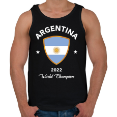 PRINTFASHION Argentina world champion 2 - Férfi atléta - Fekete