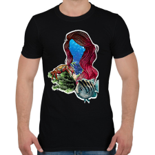 PRINTFASHION ariel - Férfi póló - Fekete férfi póló