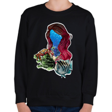 PRINTFASHION ariel - Gyerek pulóver - Fekete gyerek pulóver, kardigán