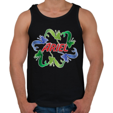 PRINTFASHION ariel márkaparódia - Férfi atléta - Fekete