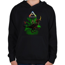 PRINTFASHION ark-4 - Gyerek kapucnis pulóver - Fekete gyerek pulóver, kardigán