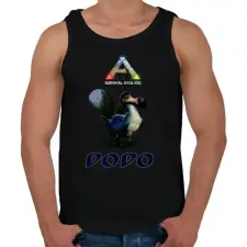 PRINTFASHION ARK-DODO - Férfi atléta - Fekete atléta, trikó