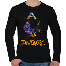 PRINTFASHION ark-dragon - Férfi hosszú ujjú póló - Fekete