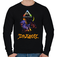 PRINTFASHION ark-dragon - Férfi pulóver - Fekete férfi pulóver, kardigán