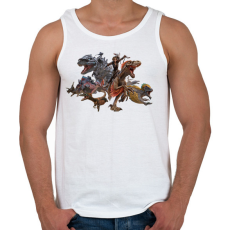 PRINTFASHION Ark - Férfi atléta - Fehér