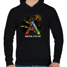 PRINTFASHION ark - Férfi kapucnis pulóver - Fekete férfi pulóver, kardigán