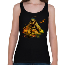 PRINTFASHION ark játék - Női atléta - Fekete női trikó
