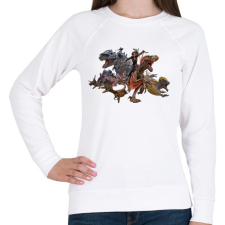 PRINTFASHION Ark - Női pulóver - Fehér női pulóver, kardigán