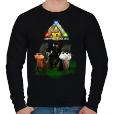 PRINTFASHION Ark- Vidrás - Férfi pulóver - Fekete férfi pulóver, kardigán