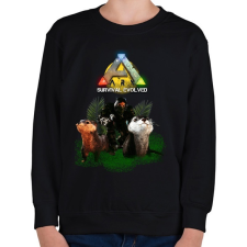 PRINTFASHION Ark- Vidrás - Gyerek pulóver - Fekete gyerek pulóver, kardigán