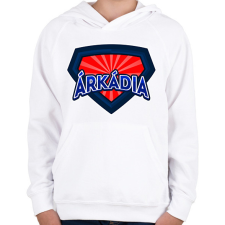 PRINTFASHION ÁRKÁDIA - Gyerek kapucnis pulóver - Fehér gyerek pulóver, kardigán
