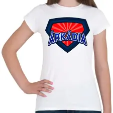 PRINTFASHION ÁRKÁDIA - Női póló - Fehér női póló