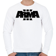 PRINTFASHION Arma - Férfi pulóver - Fehér