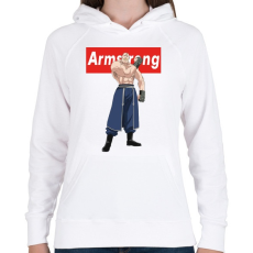 PRINTFASHION Armstrong - Női kapucnis pulóver - Fehér