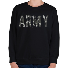 PRINTFASHION Army - Gyerek pulóver - Fekete gyerek pulóver, kardigán