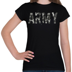 PRINTFASHION Army - Női póló - Fekete