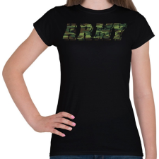 PRINTFASHION Army - Női póló - Fekete női póló