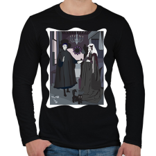 PRINTFASHION Arnolfini házaspár - kicsit másképp - Férfi hosszú ujjú póló - Fekete férfi póló