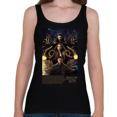 PRINTFASHION Árnyék és Csont - Női atléta - Fekete