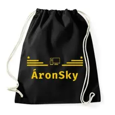 PRINTFASHION ÁronSky Legújabb minta! - Sportzsák, Tornazsák - Fekete tornazsák
