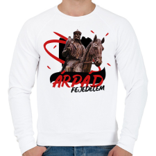 PRINTFASHION Árpád fejedelem - Férfi pulóver - Fehér férfi pulóver, kardigán