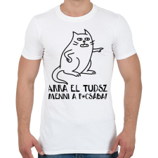 PRINTFASHION Arra el tudsz menni a p*csába - Férfi póló - Fehér férfi póló