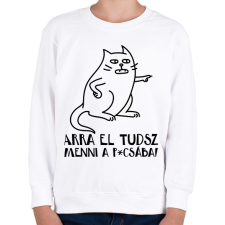PRINTFASHION Arra el tudsz menni a p*csába - Gyerek pulóver - Fehér gyerek pulóver, kardigán