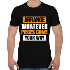 PRINTFASHION Arrange whatever - Férfi póló - Fekete férfi póló