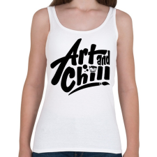 PRINTFASHION Art and chill! - Női atléta - Fehér női felső